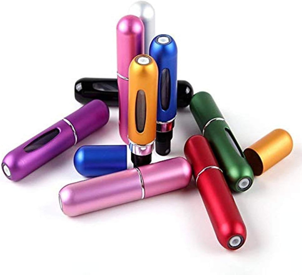 3 Pack 5ml Refillable Perfume Atomizer Spray Bottles Travel Mini Multicolor