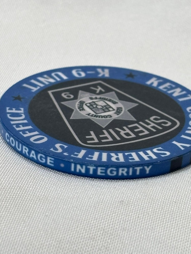 Kent County Sheriff's Office K-9 Unit Challenge Coin LOKI Narcotics & Tracking