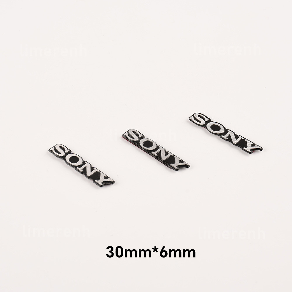 4pcs DIY Sony aluminum logo badge replacement piece 30mm X 5mm