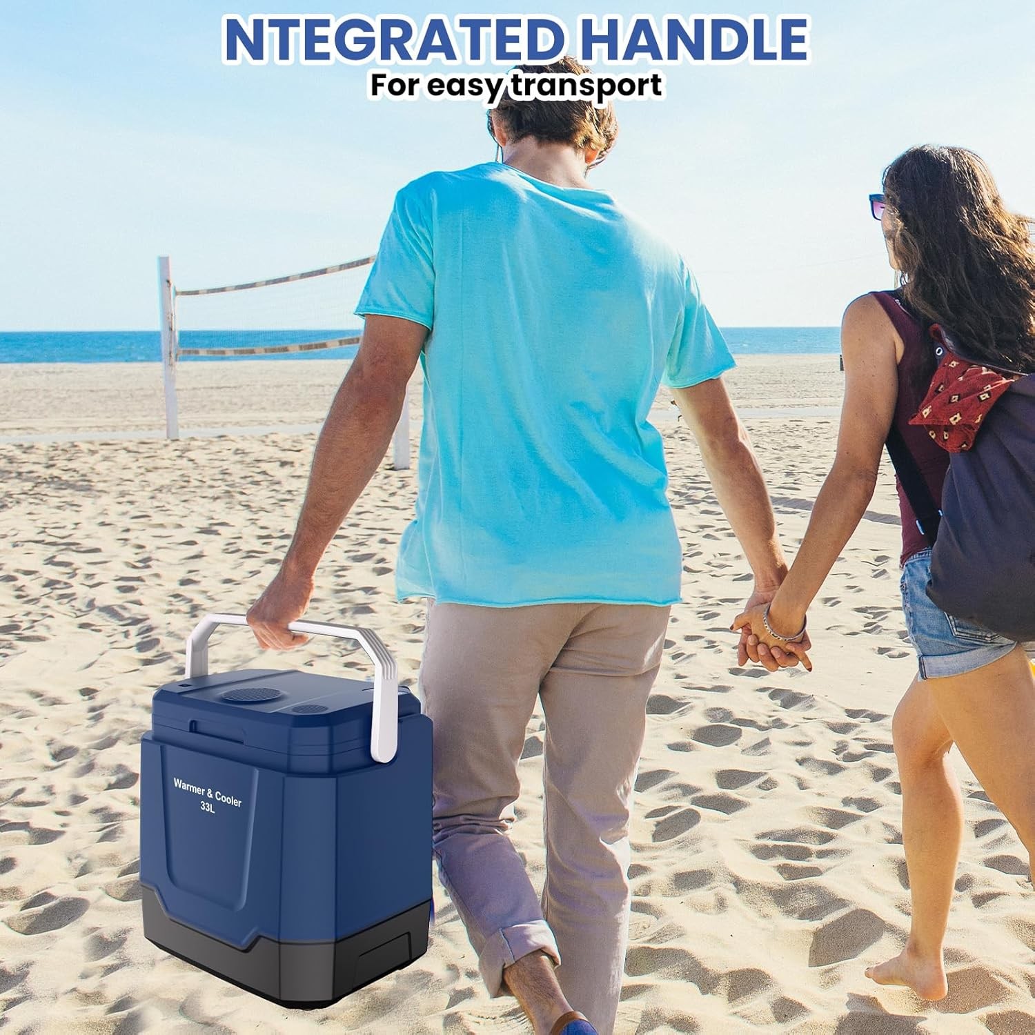 35Qt Portable Car Refrigerator 33L Electric Cooler & Warmer Freezer for Car Home