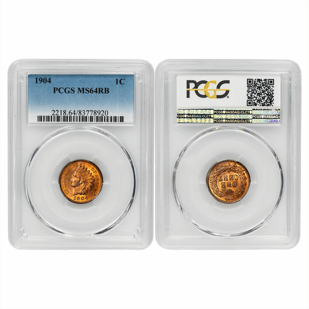 1904 Indian Head Cent 1C PCGS MS 64 RB