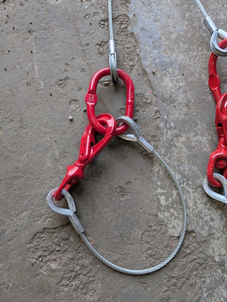 Wire Rope Brother Winch Recovery Trailer Strap - Even Pull System 3 Master Links