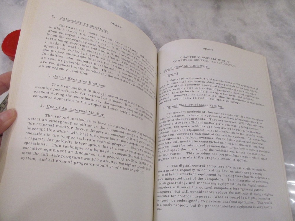 NASA MSFC *DRAFT* SATURN/APOLLO NOTES FOR CHECKOUT VEHICLE SYSTEMS BOOK-1963