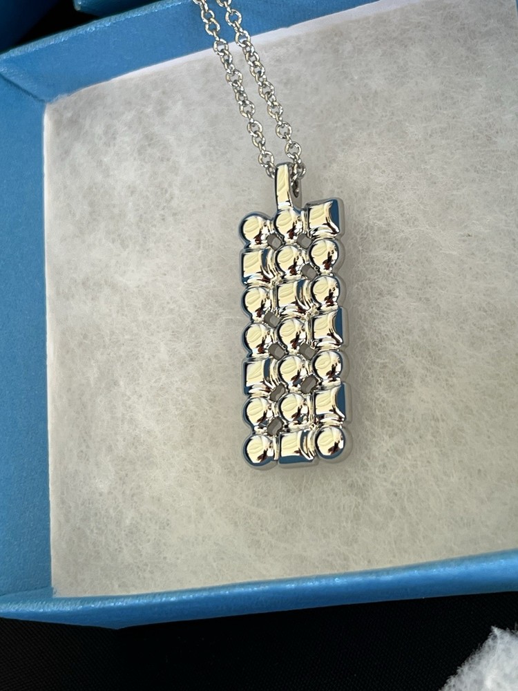 Touchstone Crystal Swarovski Morse Code Pendant NWT $79 Retail