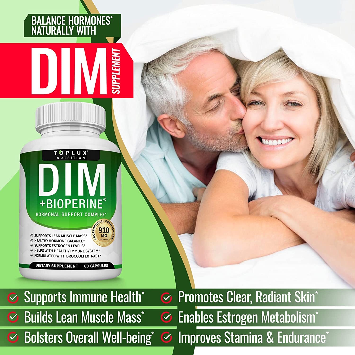 ▶DIM Supplement Pills BioPerine for Menopause, PCOS, Estrogen Metabolism&Balance