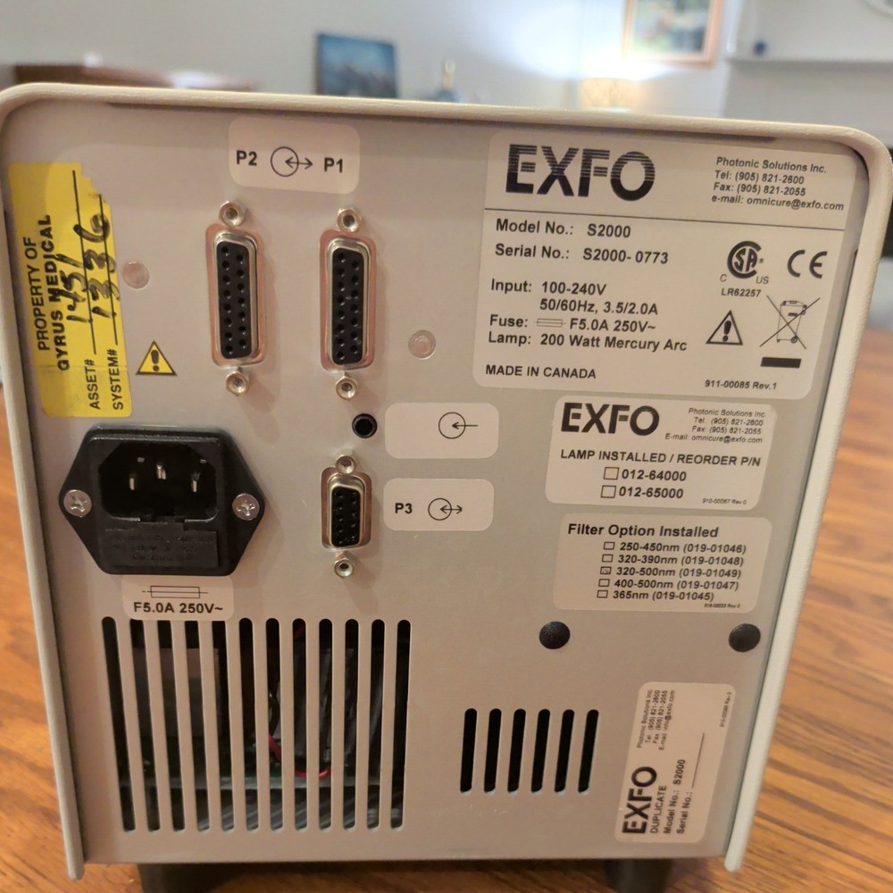 EXFO OmniCure Series 2000 UV Curing Light Source S2000