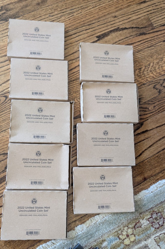 (20) U. S. Uncirculated Mint Sets, Years 20, 21, 22, 23.. READ DESCRIPTION