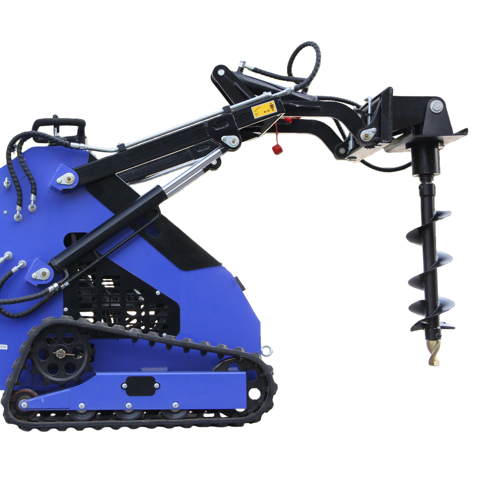 Hydraulic Auger Post Hole Drill Attachment for Mini Skid Steer