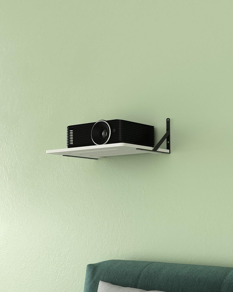Projector Wall Mount Bracket for Small Mini Projectors Cable Box Router Shelf