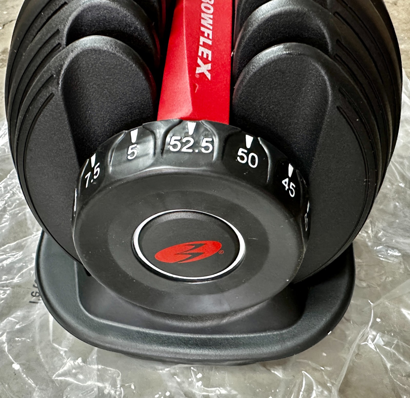 x1 Bowflex Selectech 552 Adjustable Single Dumbbell 5 - 52lbs READ