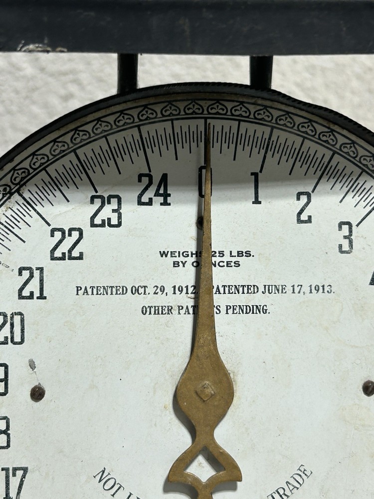 antique kitchen scale 25 pound #4 1912