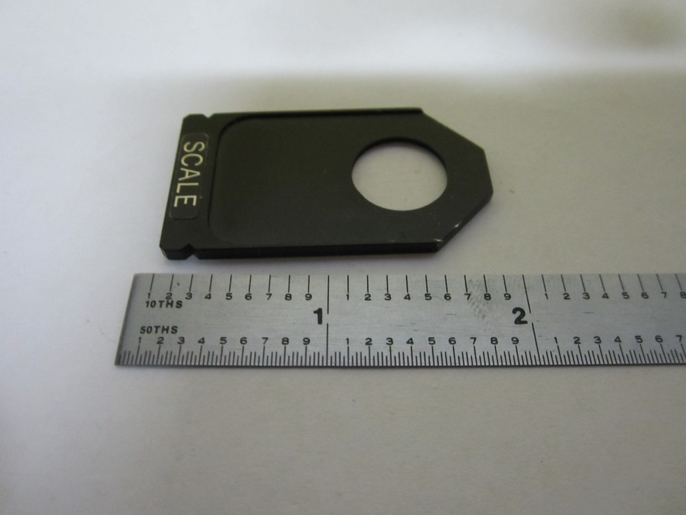MICROSCOPE PART SCALE SLIDE OPTICS AS IS BIN#U7-11