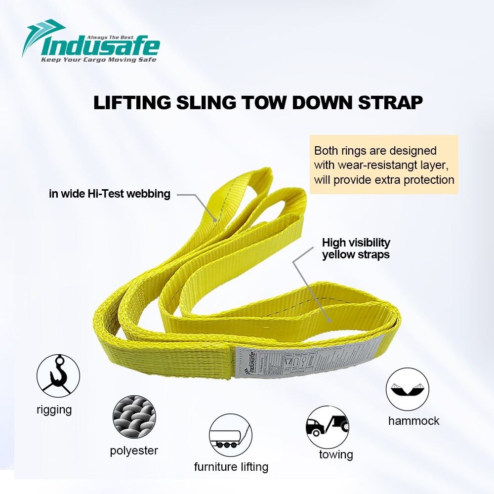2 Pack 2"x6' Moving Lifting Rigging Straps Industrial Web Sling Max Will 6200LBS