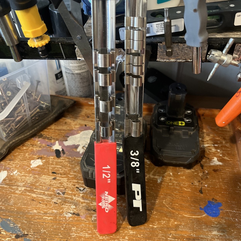 Socket holders 2 one 3/8 and one 1/2 inch