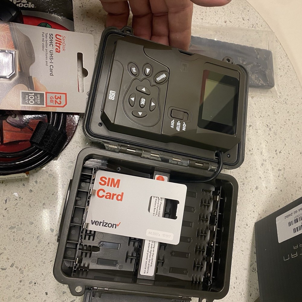 Spartan GoCam Game Camera Package Camera Lock Box Python Cable And SDCard