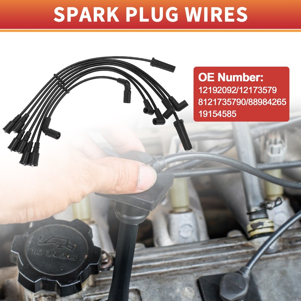 Pack (1) Spark Plug Wire Ignition Coil Cable No.12173579 for