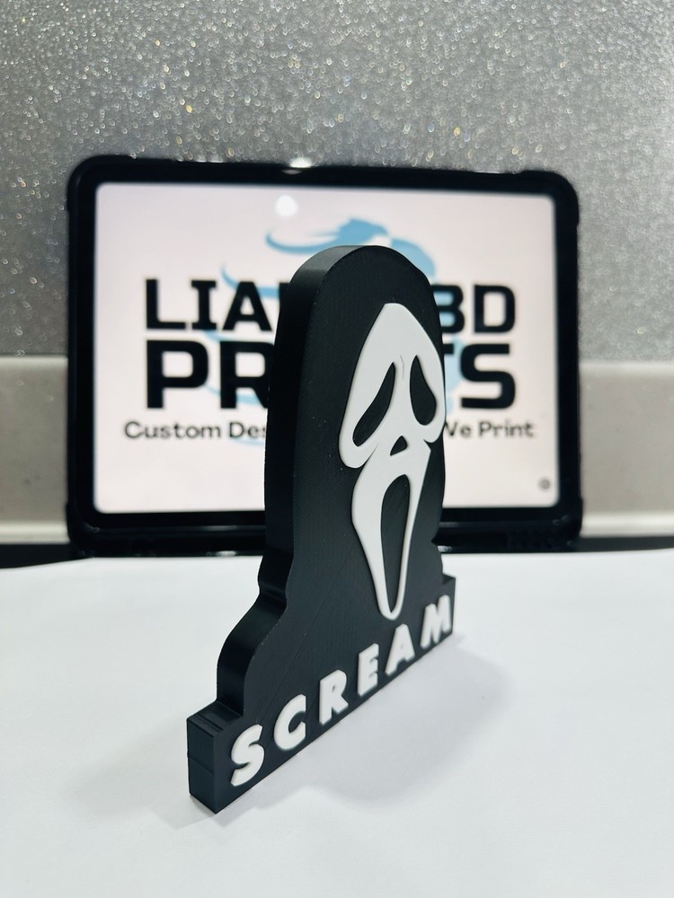 Decorative Scream Ghostface Film table stand logo display pops