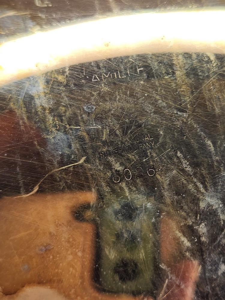 Vintage footed silverplate serving dish