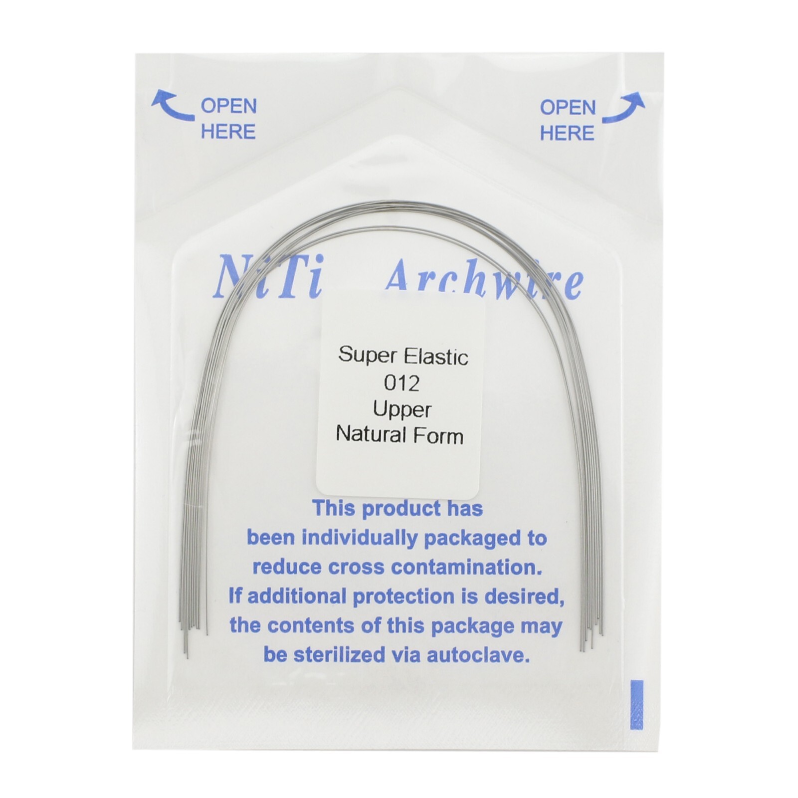 100PCS Dental Orthodontic Arch Wire Niti Natural Form Round Rectangular 16x22 14