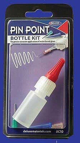 Deluxe-Materials Pin Point empty plastic Bottle Kit - Hobby and Plastic Model