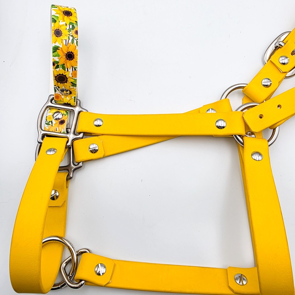 Biothane Horse Halter - Sunflowers