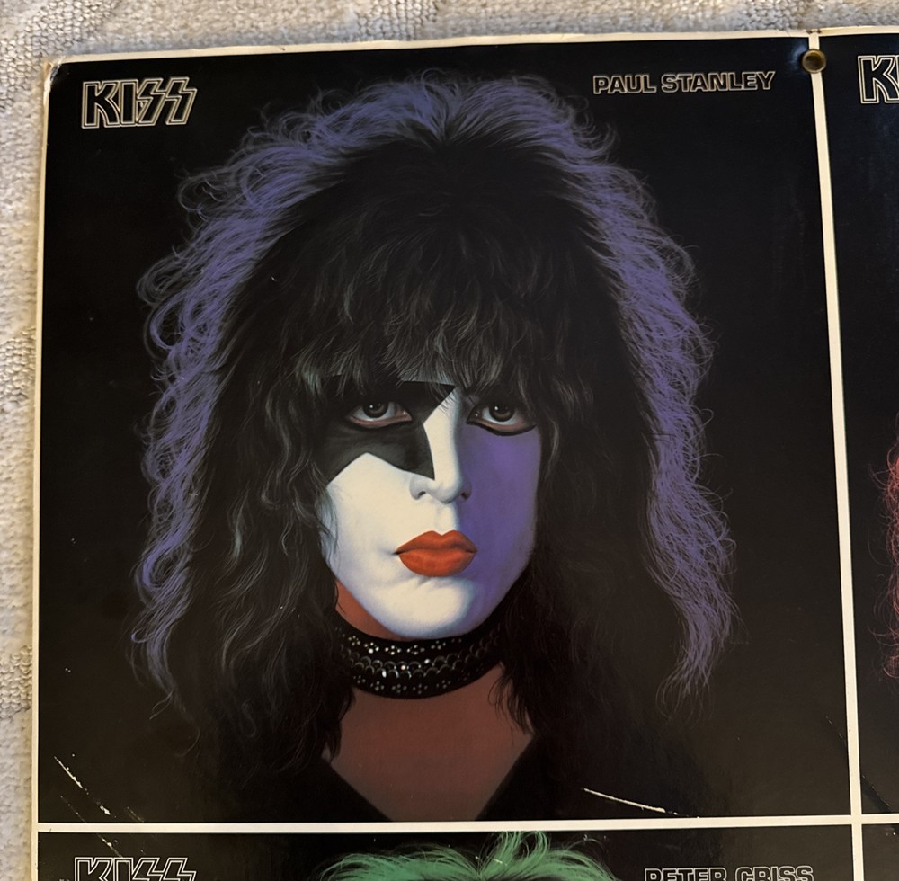 KISS Gene Paul Ace Peter 1978 Solo Albums Promo Aucoin Vintage 23X23 Promotional