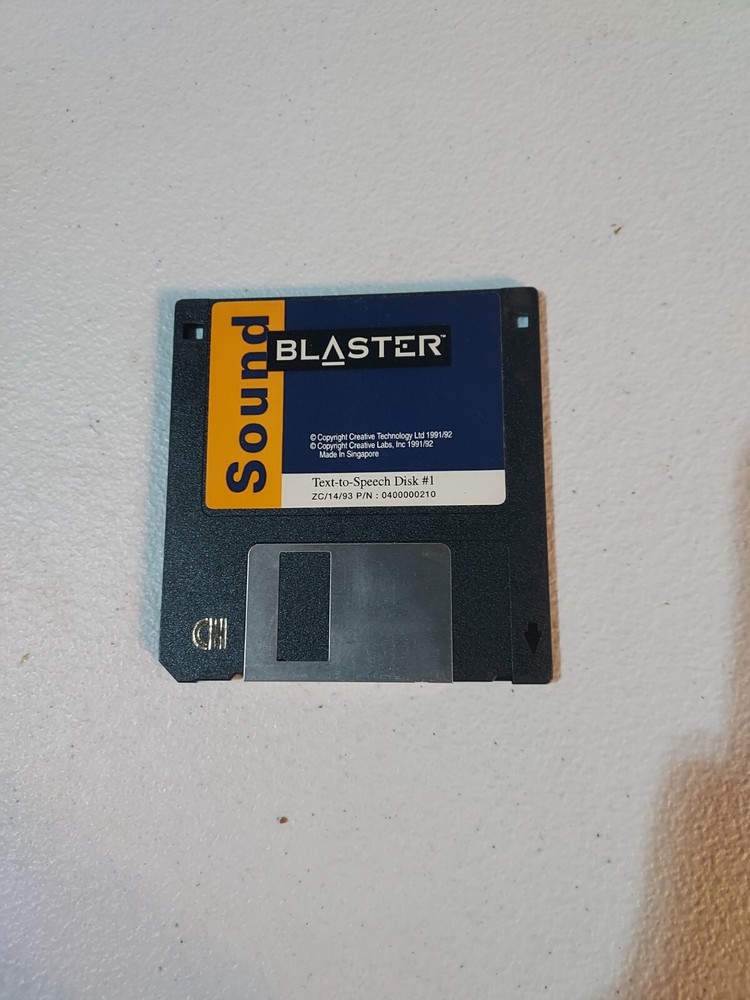 SOUND BLASTER 3.5" Floppy Disk #1
