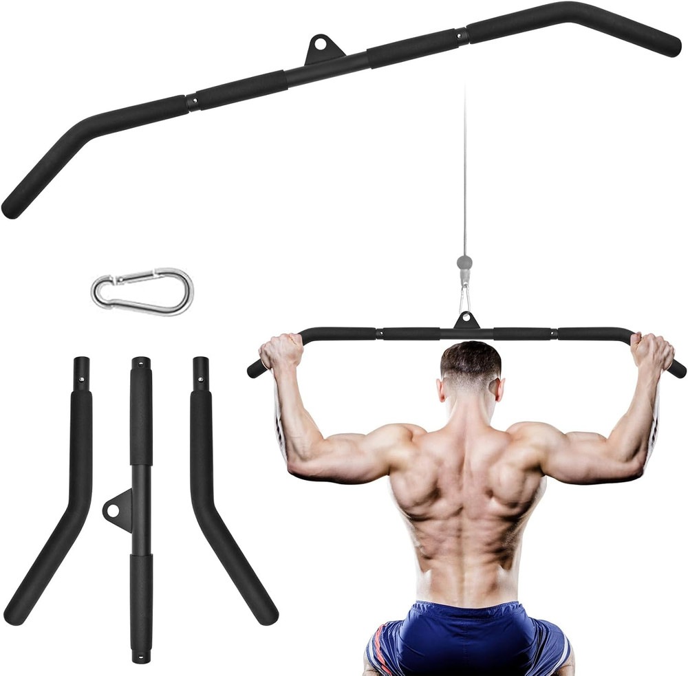 Fitness Cable Pulley System, Gym LAT and Lift Pulldown Machine Attachments, LAT