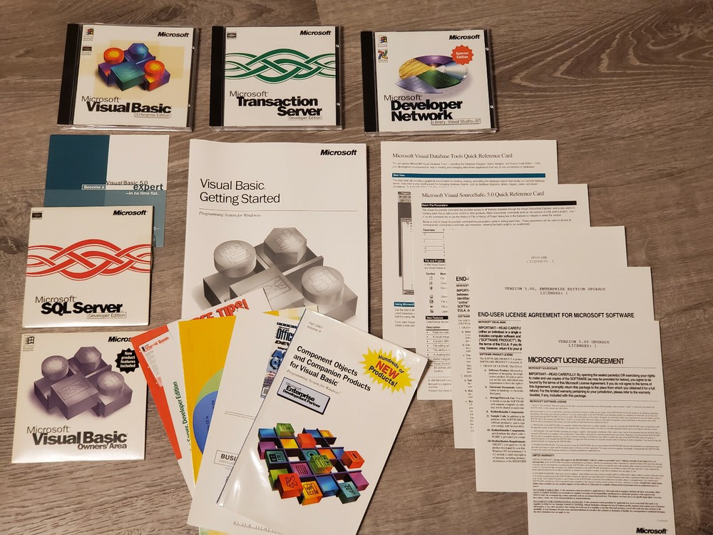 Microsoft Visual Basic Enterprise Edition 5.0 Upgrade Box Set with KEYS