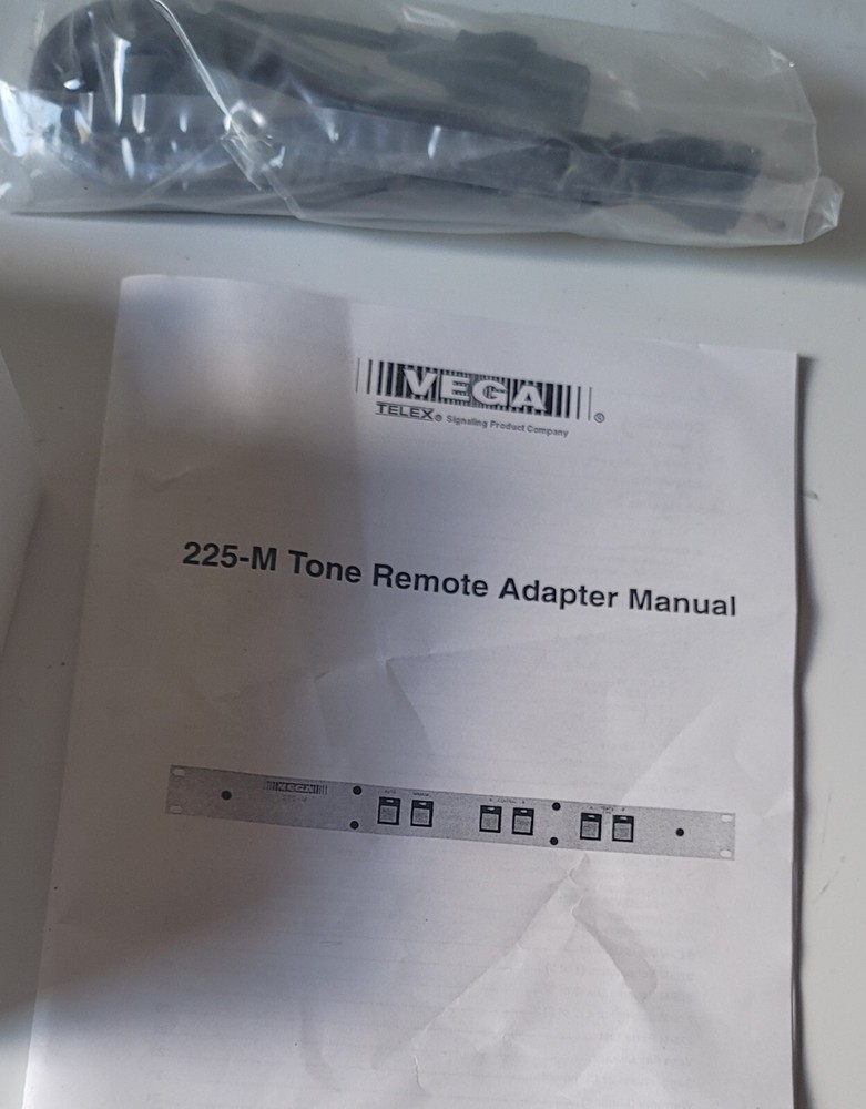Telex Vega 225-M Tone Remote Adapter A-B Communication Data Switch 010-803 *68