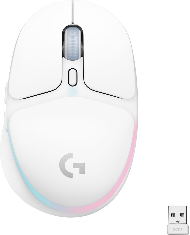 Logitech - G705 Aurora Collection Wireless Optical Gaming Mouse with Customiz...