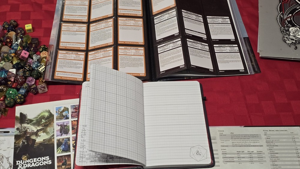 D&D Huge Bundle 250+ Dice 4 Books Eberron Xanathar RPG Lot Set