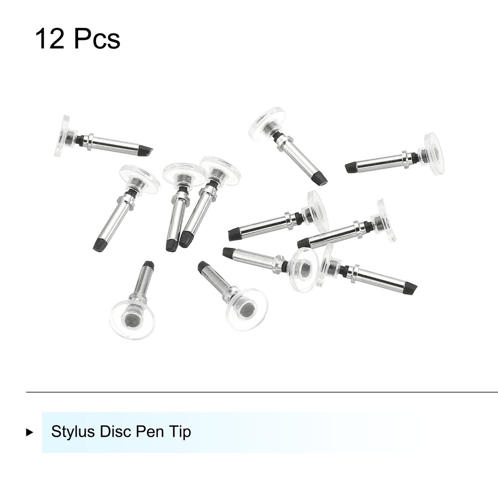 12pcs Stylus Pen Disc Tips Universal Replacement Precision Round for Stylus Pen