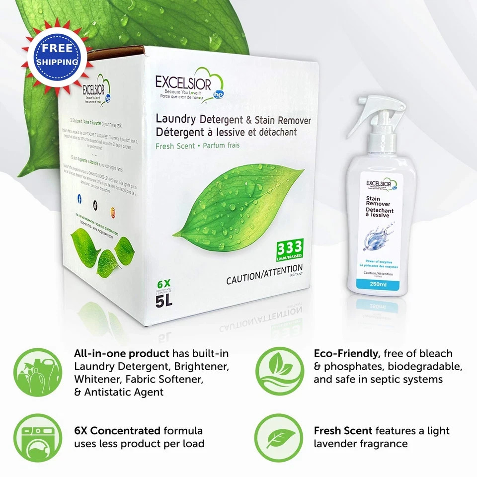 Excelsior HE Concentrated Liquid Laundry Detergent 1 Pack Removes 333 Loads