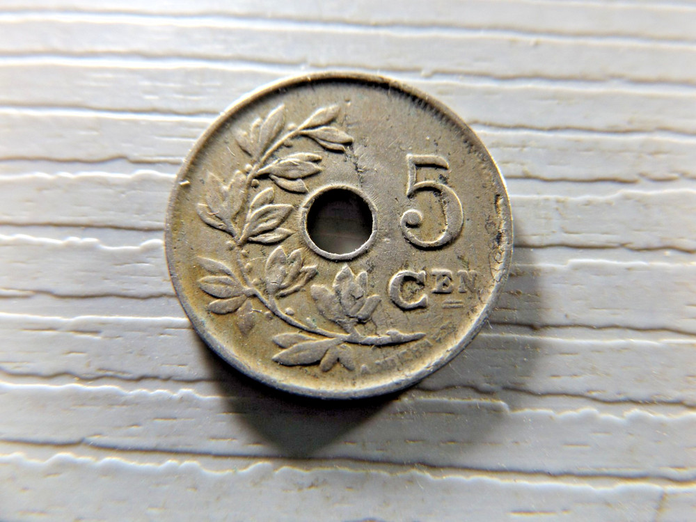 BELGIUM 1922 5 CENTMES