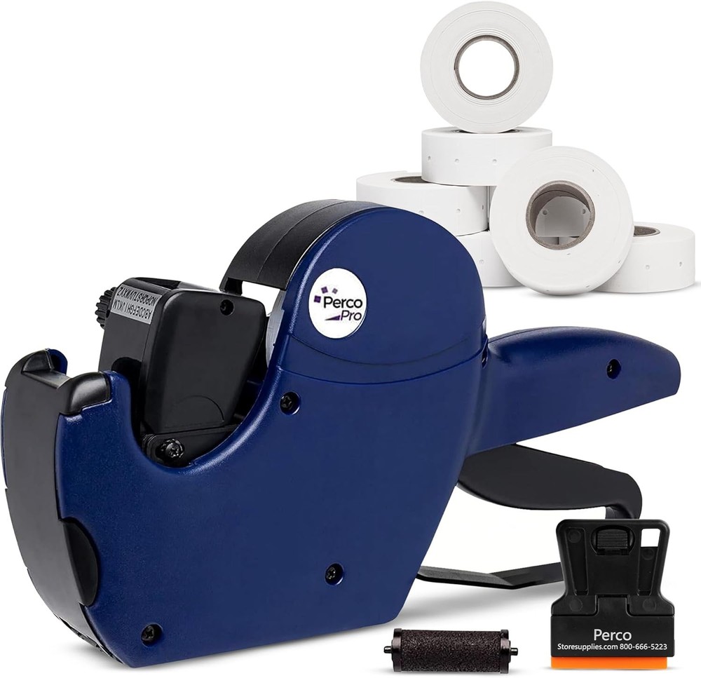 Versatile 2 Line Label Gun Kit with Adhesive Labels: Quick & Easy Setup