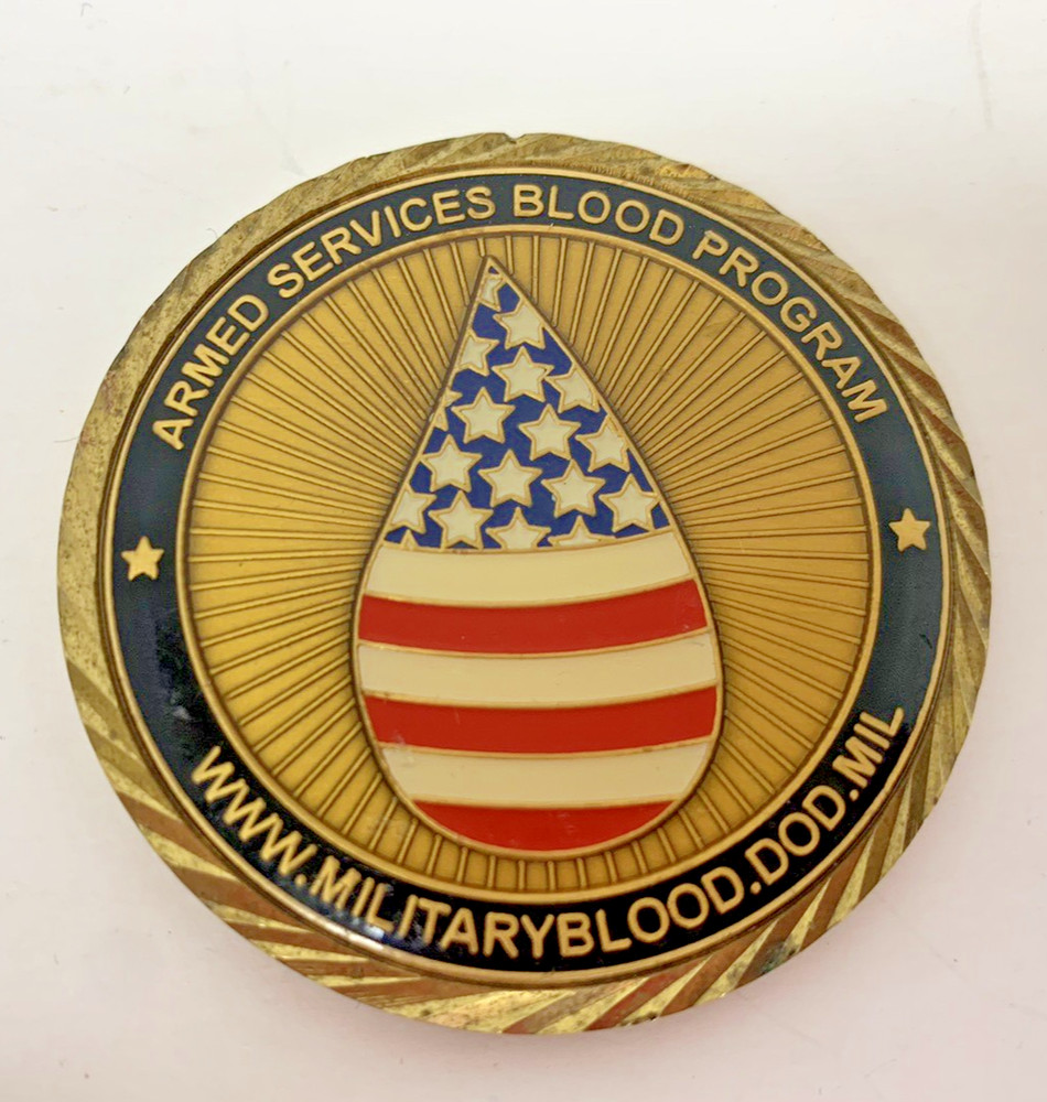 Armed Services Blood Program Life Force Member Challenge Coin