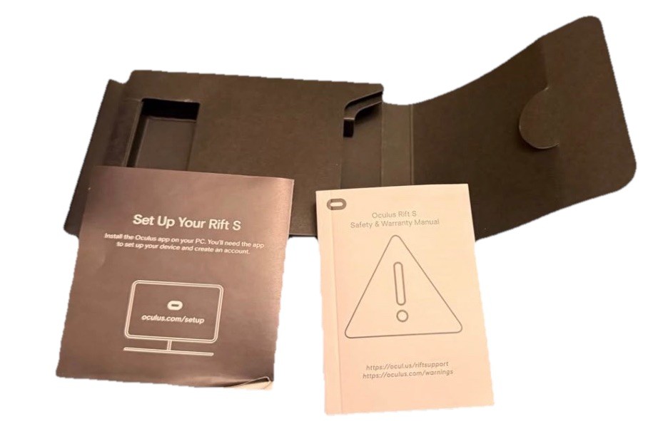 Oculus Rift S VR Headset PC Gaming Bundle w/ Controllers & Cables Tested Working