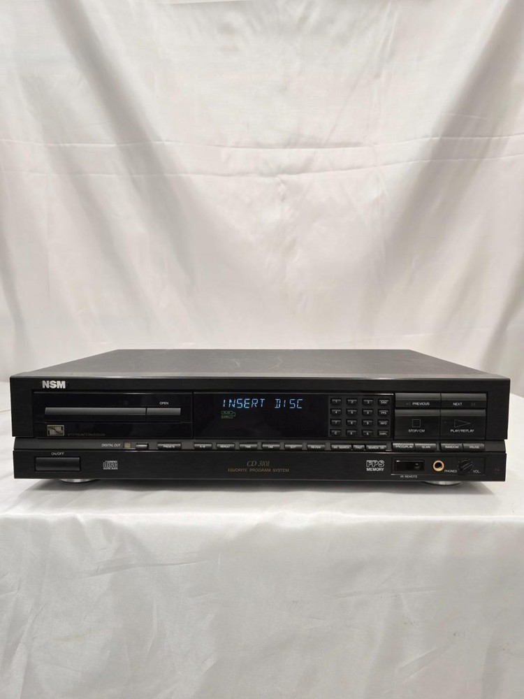 NSM CD 100 Disc Library System CD3101AC + CD3101 Untested Powers On