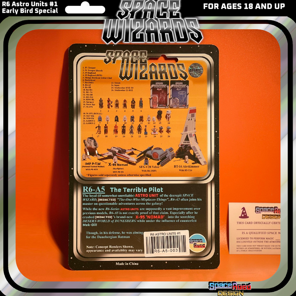 Cardback Editions | Space Wizards R6 Astro Units #1 Complete Set