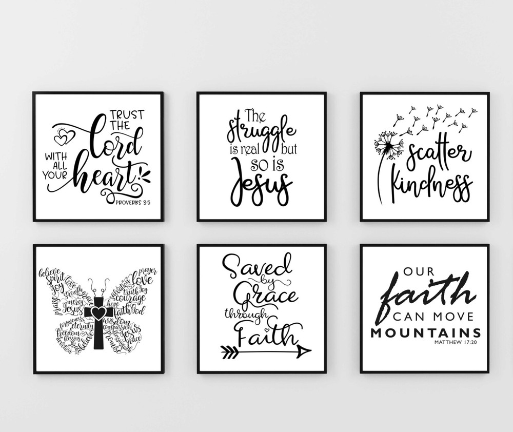 45 Christian Bundle SVG, Scripture Bundle, Instant Download, Bible Verse Bundle