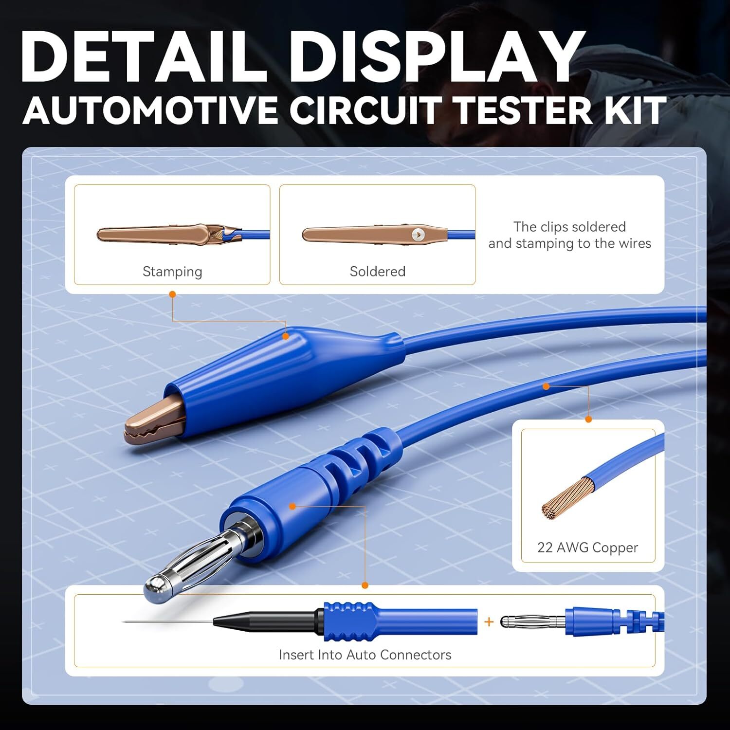 Upgrade V200 Pro Automotive Power Circuit Probe Tester Break Finder with 30 Pin
