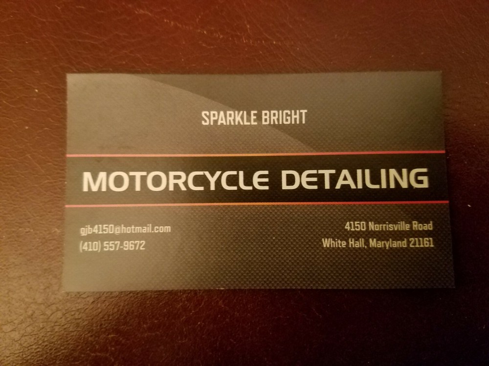 Motorcycle Detailing Service Gift Certificate