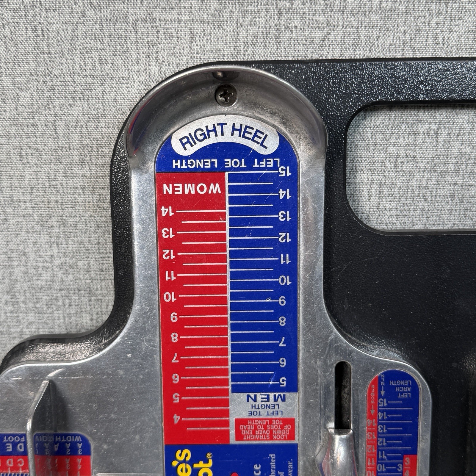 Rare 90s The Athletes Foot Brannock Device Double Board Store Display Shoe Sizer