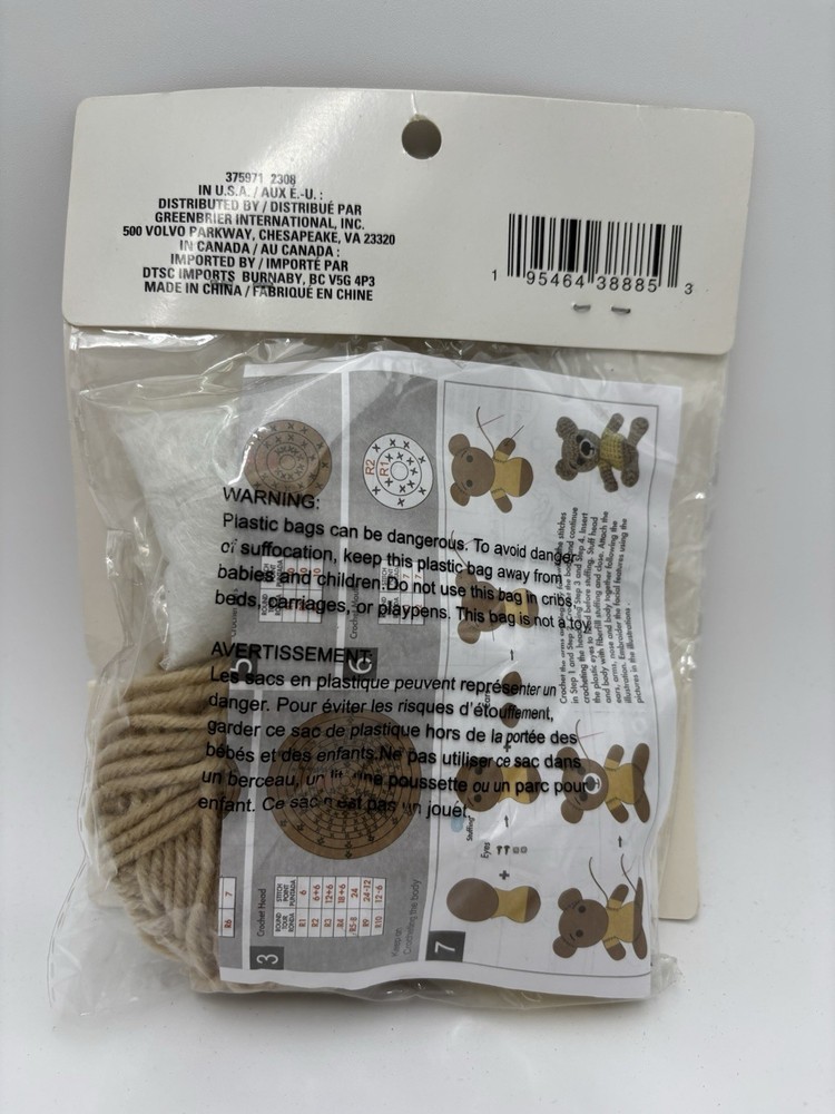 DIY CROCHET BEAR KIT