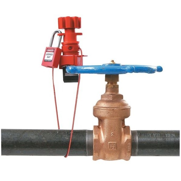 Brady 50924 Lockout Valve Base, Fits Handle Size 1