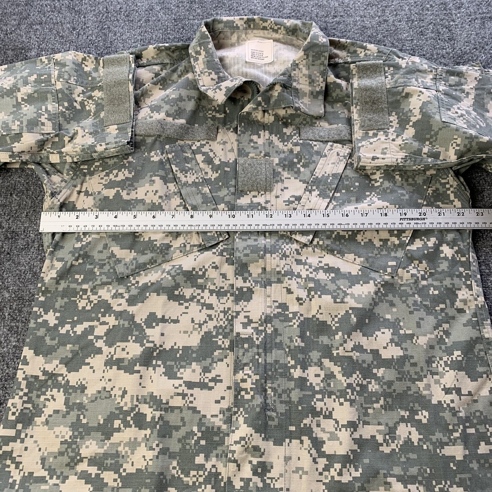 US Army ACU Digital Camo Coat Jacket Combat Uniform Digital Size Medium Short