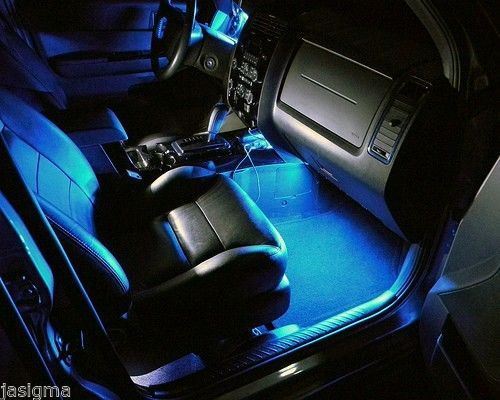 Blue LED strip light for 40" 55" 60" TV ambient 8ft with remote & AC power