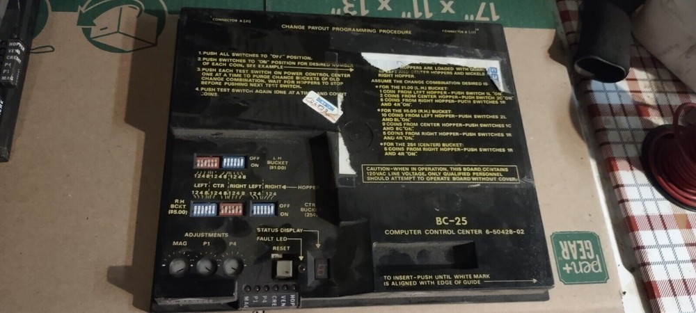 rowe bc-25 arcade vending changer pcb #1035