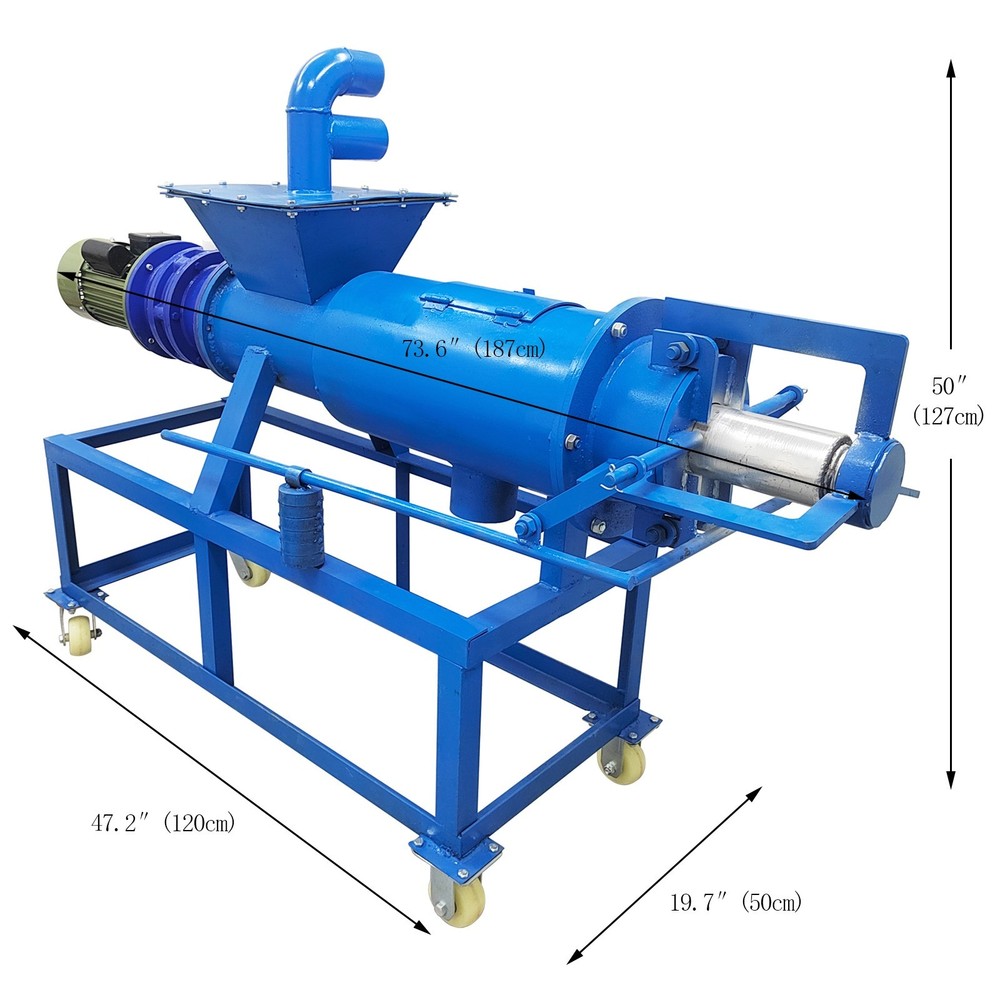 Organic Fertilizer Solid-Liquid Separator Processing Equipment 220V Single-phase